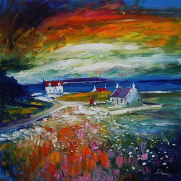 The phone box Isle of Barra Airport 30x30